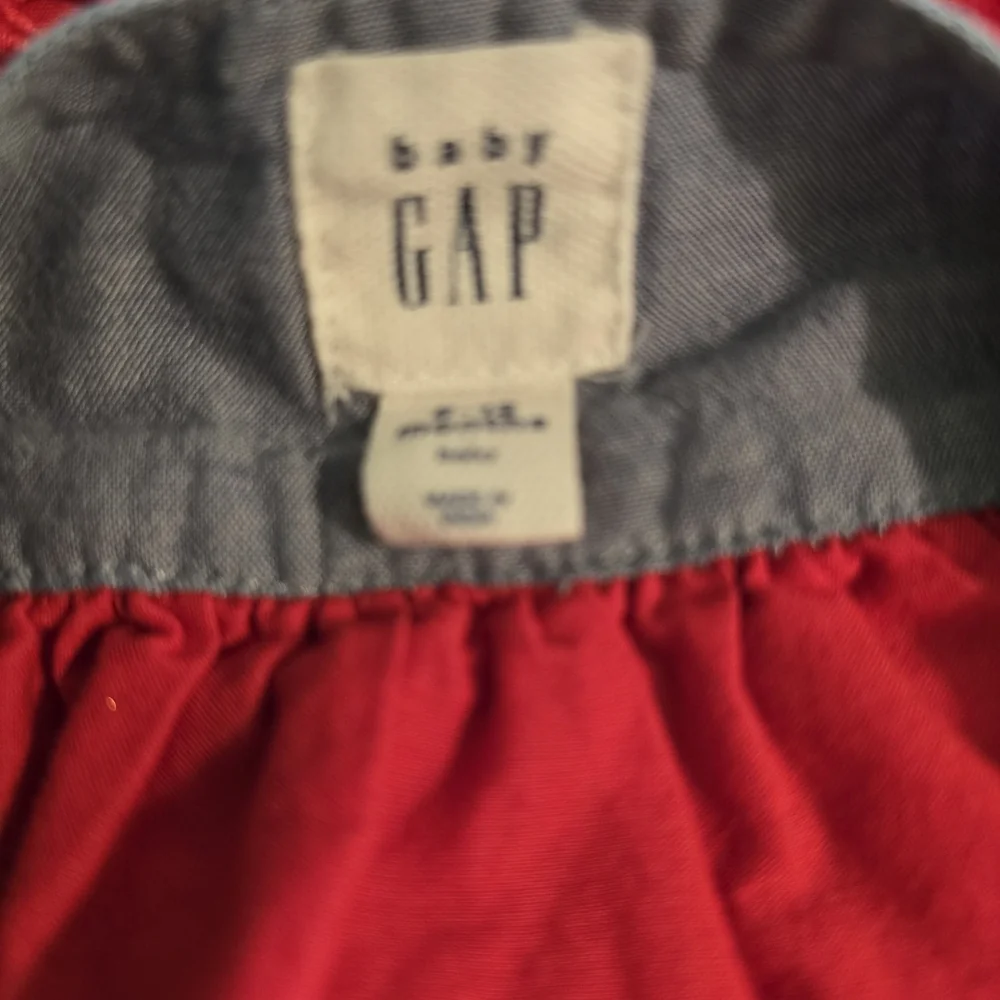 GAP Blue and Red Flutter Sleeve Sundress